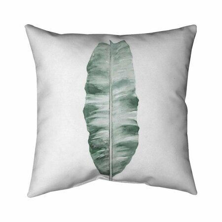 BEGIN HOME DECOR 20 x 20 in. Banana Leaf-Double Sided Print Indoor Pillow 5541-2020-FL308